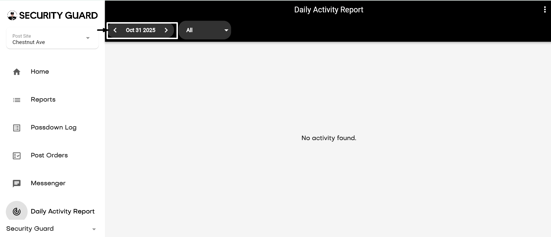 How to export pdf option for DAR from back office dashboard and guard ...